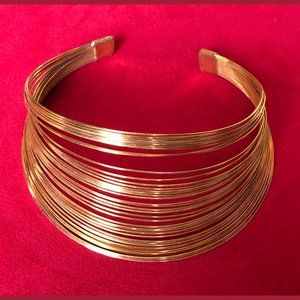 WIRE STRAND CHOKER COLLAR NECKLACE POSS TRIBAL